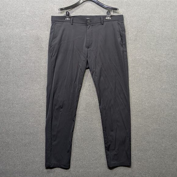 Theory Pants Mens 38X32 Stretch Performance Chino Casual Commuter Black - Picture 1 of 12